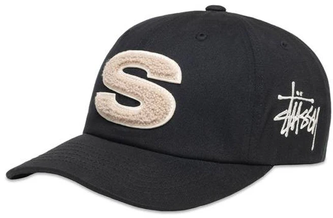 stuessy-letter-detail-cap-unisex-black-baseball-hat-1311061-shad