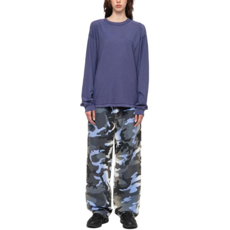 Stüssy Letter Print Crewneck Retro Casual Unisex Long-Sleeve Sweatshirt 1140333 圖 32