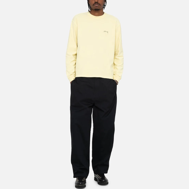 Stüssy Letter Print Crewneck Retro Casual Unisex Long-Sleeve Sweatshirt 1140333 圖 4