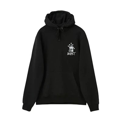 Stüssy Letter Print Hoodie Vintage Pullover - Black 3923651