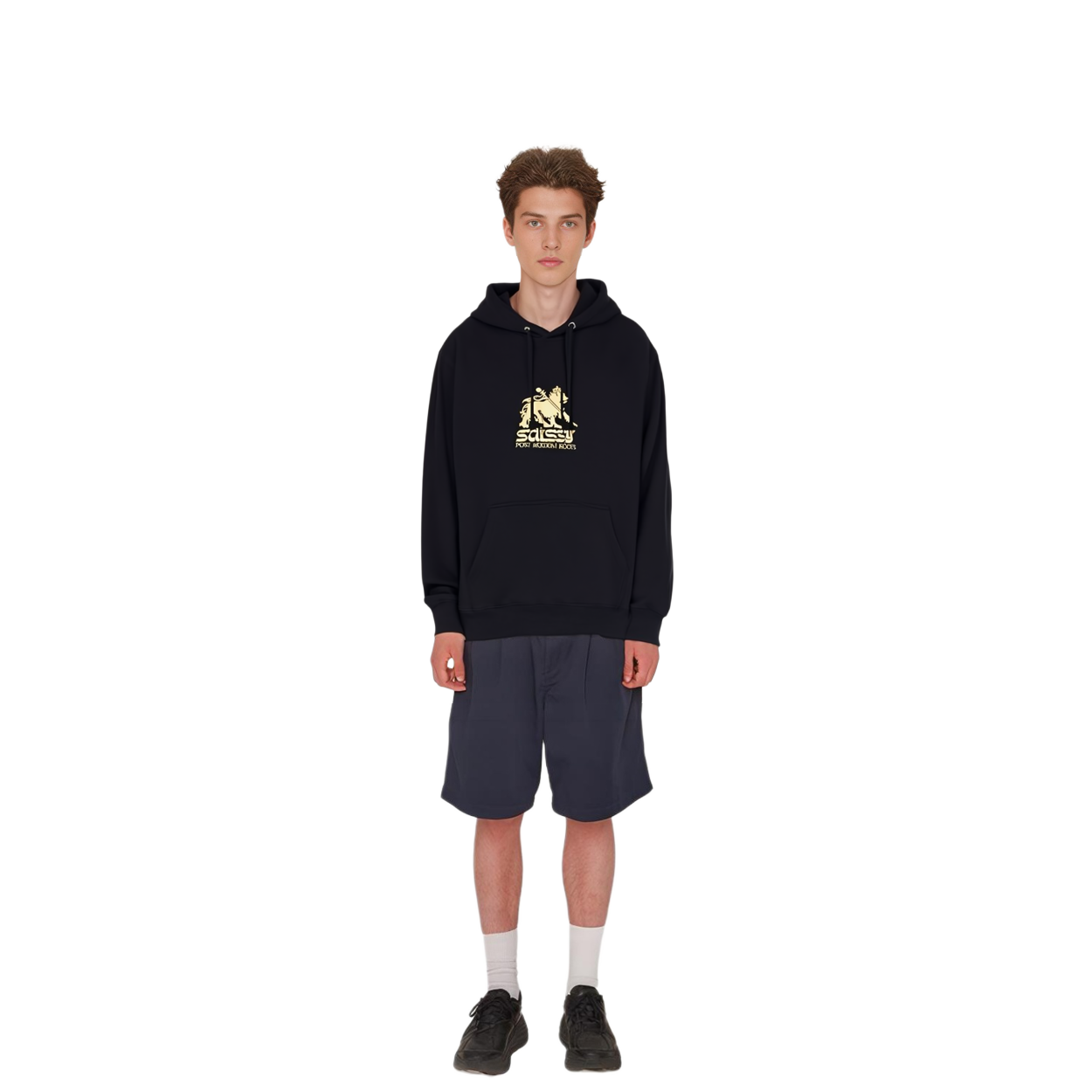 Stüssy Lion Embroidered Fleece Hoodie Unisex American Retro Style 118404 圖 14