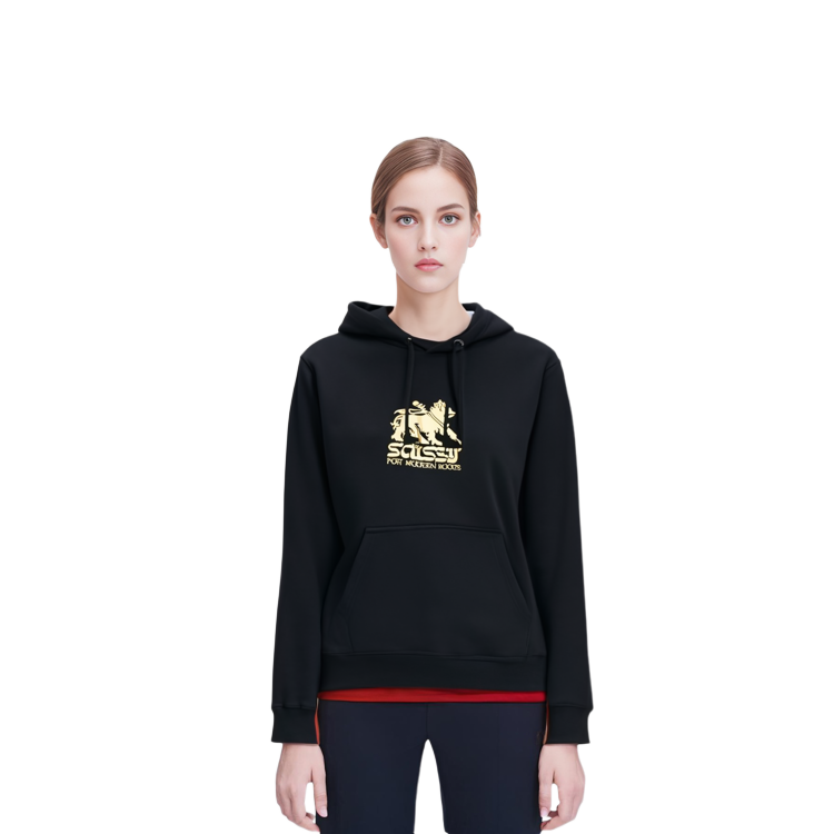 Stüssy Lion Embroidered Fleece Hoodie Unisex American Retro Style 118404 圖 15