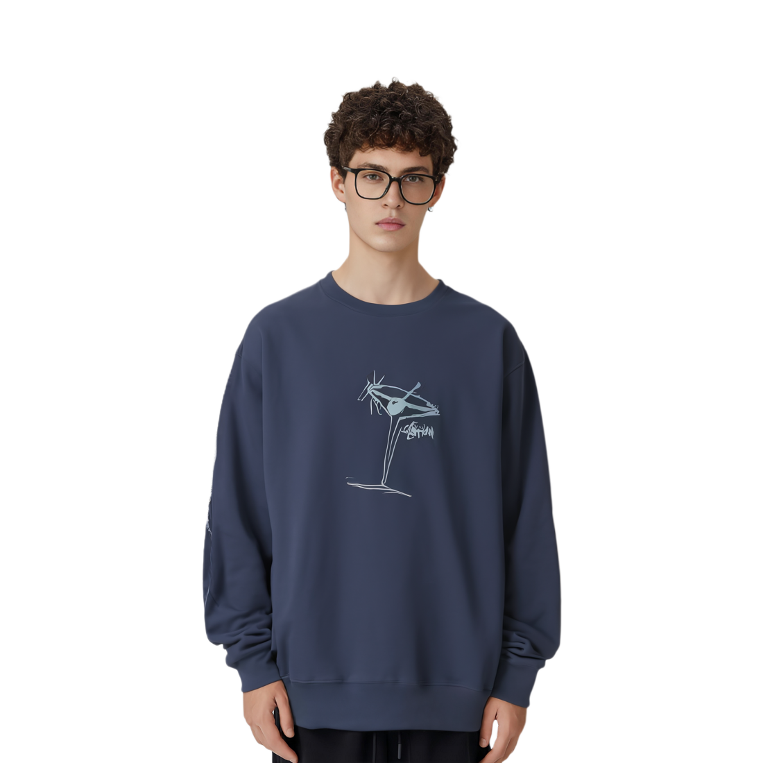 Stüssy Logo Crewneck Pullover Sweatshirt Retro Unisex Long Sleeve 1915074 圖 9