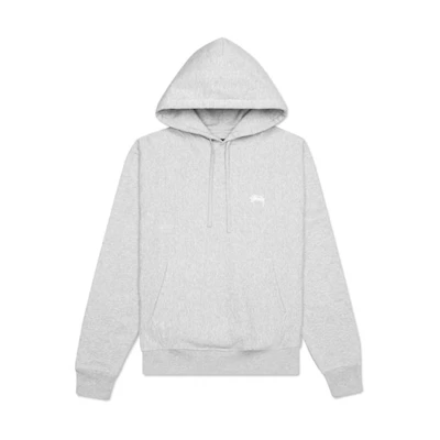 Stüssy Logo Hoodie Pullover Sweatshirt Retro Style - Light Grey 118364-GHEA