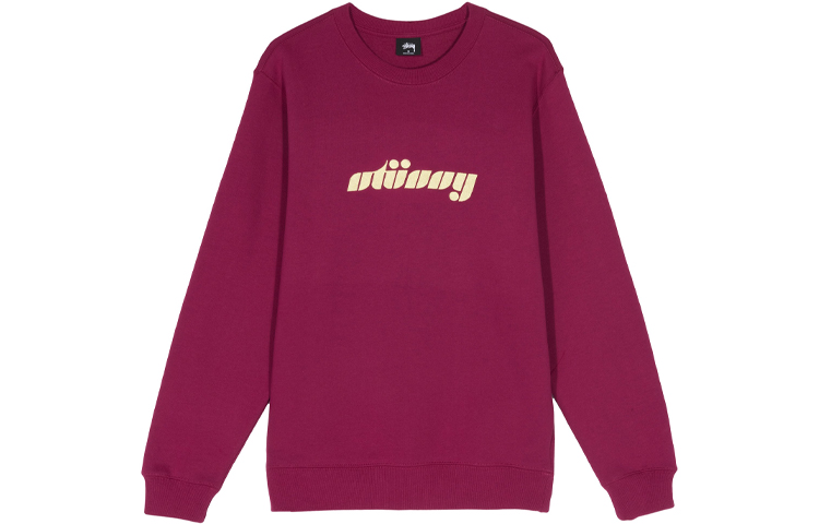 Stüssy Logo Letter Print Pullover Retro Crewneck Sweatshirt - 118337