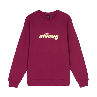 Stüssy Logo Letter Print Pullover Retro Crewneck Sweatshirt - 118337