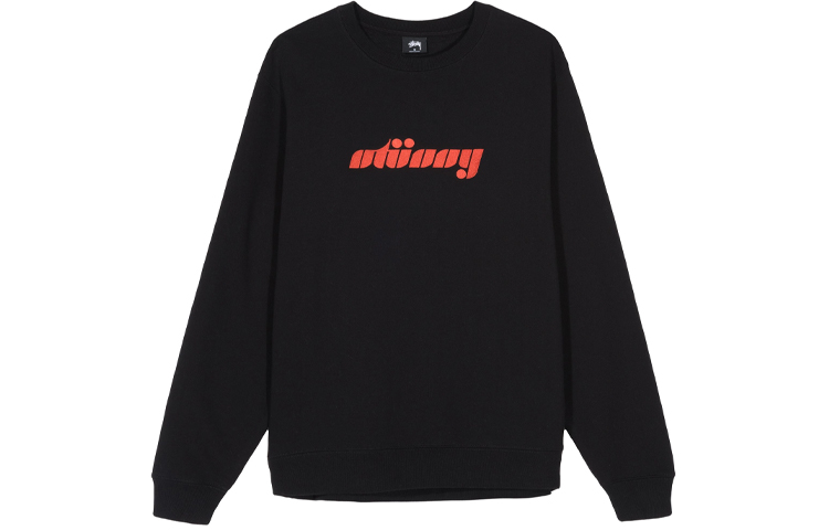 Stüssy Logo Letter Print Pullover Retro Crewneck Sweatshirt - 118337 圖 4