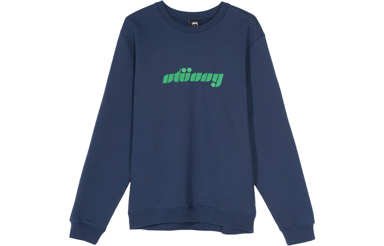 Stüssy Logo Letter Print Pullover Retro Crewneck Sweatshirt - 118337 圖 8