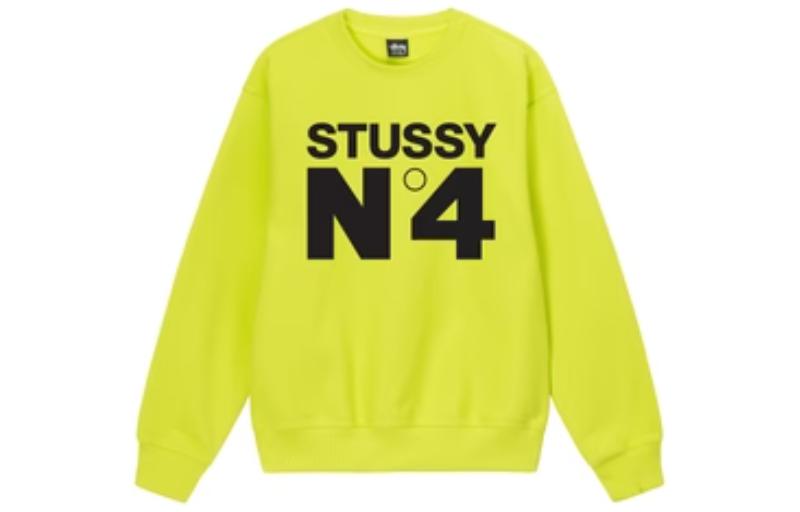 Stüssy No.4 Crew Unisex Retro Graphic Print Long Sleeve Sweatshirt 1914901 圖 12