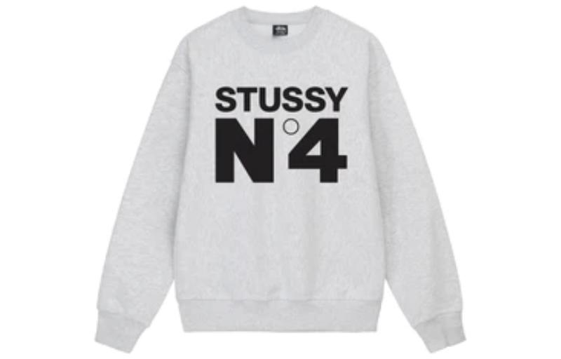 Stüssy No.4 Crew Unisex Retro Graphic Print Long Sleeve Sweatshirt 1914901 圖 10