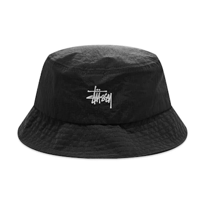 Stüssy Nylon Ripstop Gardener Boonie Black