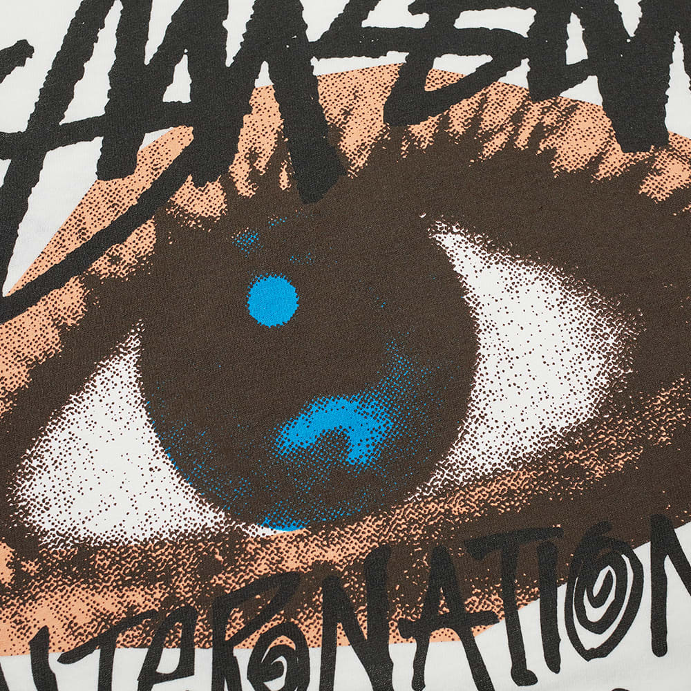 Lookbook Stüssy Ocular Kaos Lengan Panjang Putih