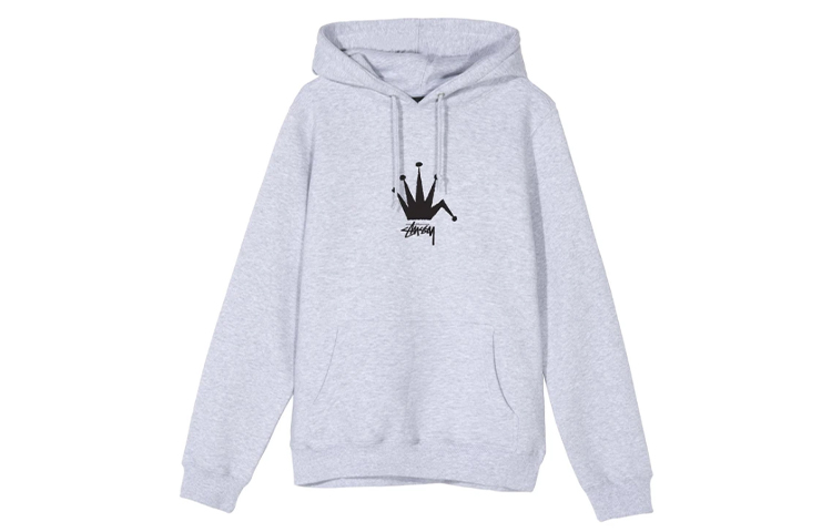 Stüssy Old Crown Logo Classic Hoodie Unisex Vintage Streetwear 1924510