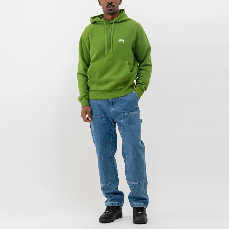 Stüssy Overdyed Hoodie Embroidered Logo Pullover Fleece Unisex Vintage Winter Wear 118417 圖 10