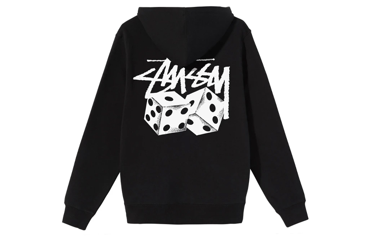 Stüssy Pair Of Dice Vintage Hoodie with Back Dice Graphic Unisex 1924627