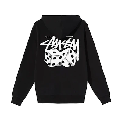 Stüssy Pair Of Dice Vintage Hoodie with Back Dice Graphic Unisex 1924627