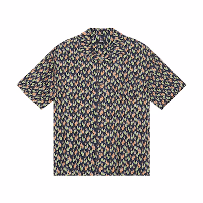 Stüssy Paisley Tears Shirt 'Navy'