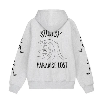 Stüssy Paradise Lost Zip Hoodie Vintage Letter Print Unisex Streetwear 1974886