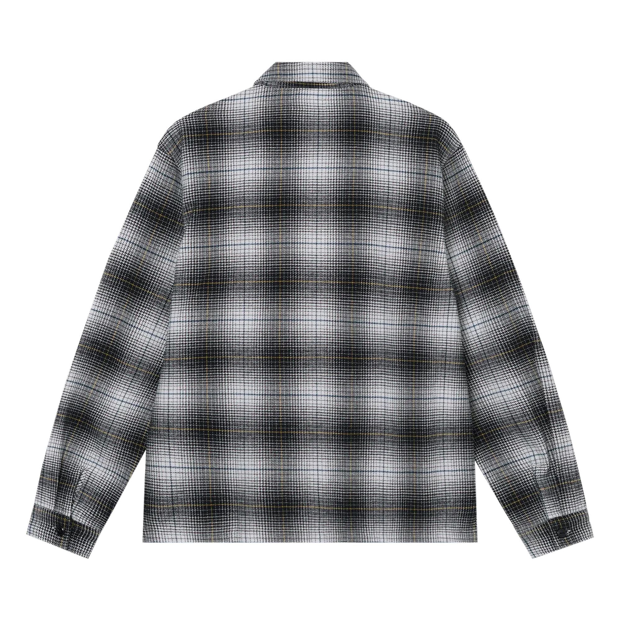 Order Stüssy Paul Shadow Plaid Zip Shirt 'Black'