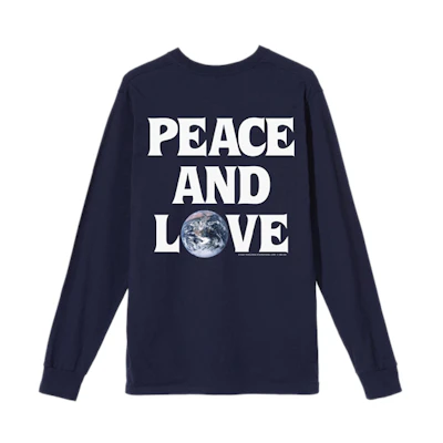 Stüssy Peace and Love Charity Graphic Vintage Long Sleeve Tee Unisex 1994600