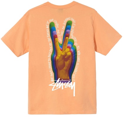 Stüssy Peace Sign T-shirt Peach Buy Stüssy Peace Sign T-shirt Peach