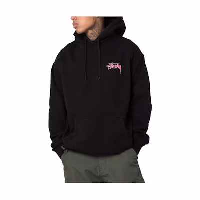Stüssy Pigment Dice Hoodie Black Unisex Vintage Style ST0M0354