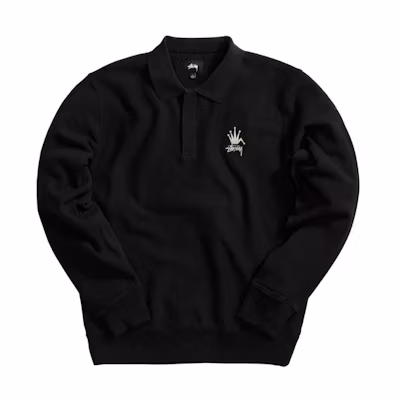 Stüssy Polo Fleece Retro American Casual Sweatshirt 118362
