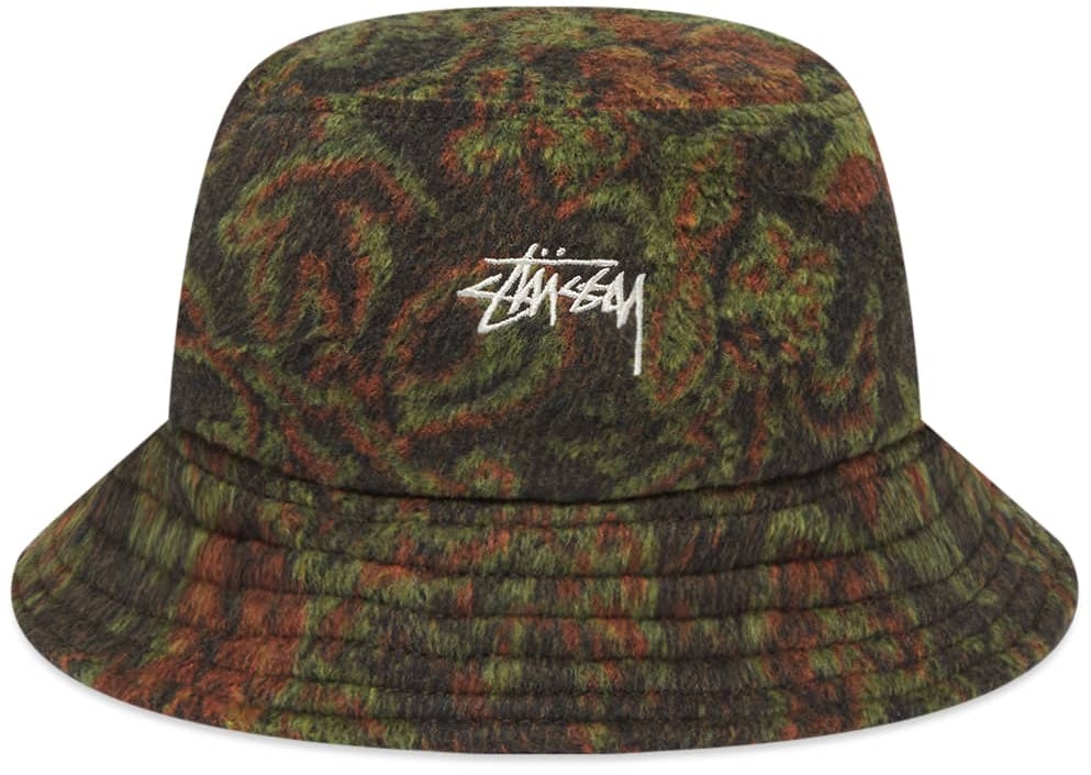stuessy-psychedelic-deep-bucket-hat-green
