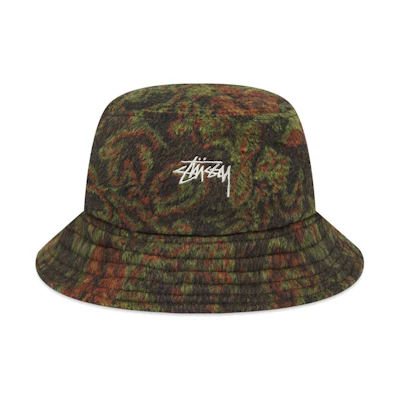 Stüssy Psychedelic Deep Bucket Hat Green