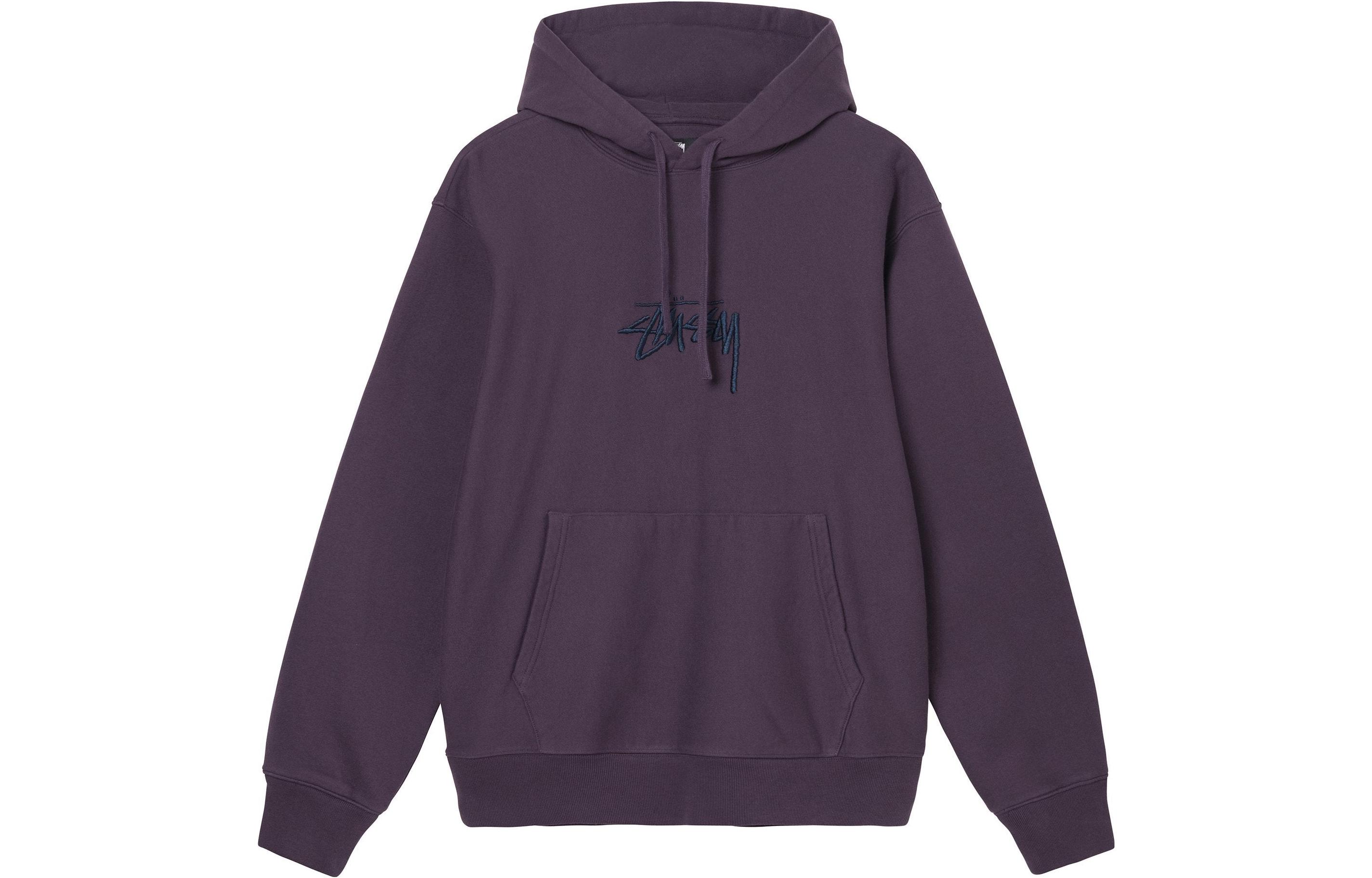 Stüssy Purple Vintage Logo Hoodie for Men 118464