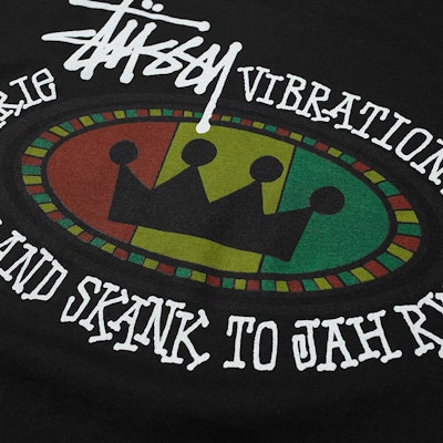 Stüssy Rasta Oval Pig. Dyed Tee Black Order Stüssy Rasta Oval Pig. Dyed Tee Black