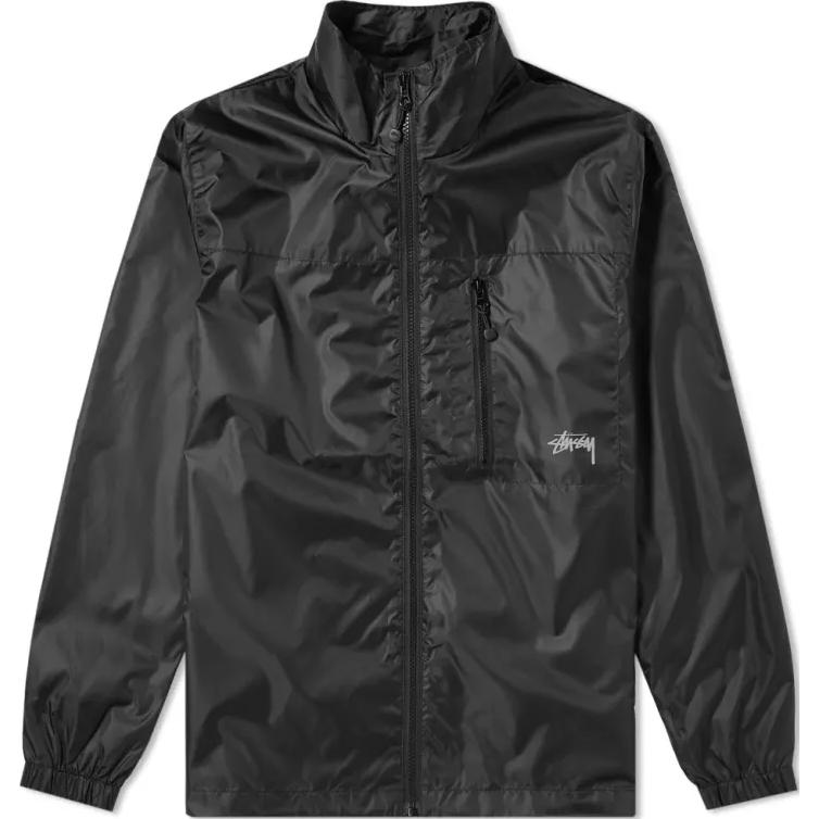 Stüssy Retro Long-Sleeve Zip-Up Jacket with Stand Collar 115404