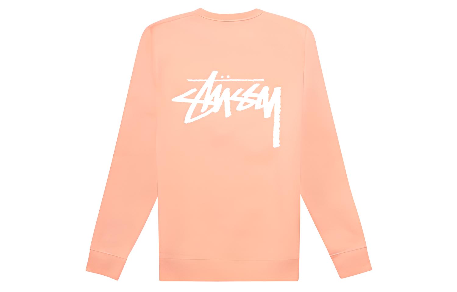Stüssy Retro Sweatshirt with Back Logo in Salmon Pink 1914181