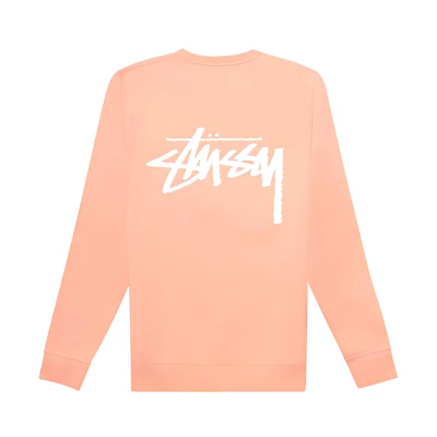 Stüssy Retro Sweatshirt with Back Logo in Salmon Pink 1914181