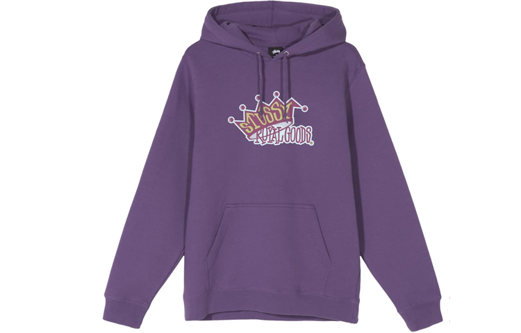 Stüssy Royal Goods Hoodie Vintage Style with Printed Logo 1924545