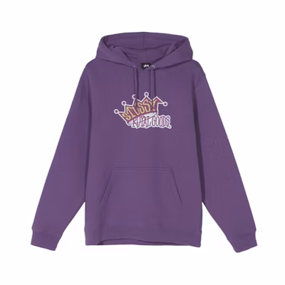Stüssy Royal Goods Hoodie Vintage Style with Printed Logo 1924545