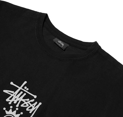 Stüssy S Crown Pigment Dyed Tee Black Order Stüssy S Crown Pigment Dyed Tee Black