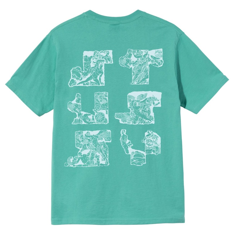 Buy Stüssy 雕塑圖案綠色T恤