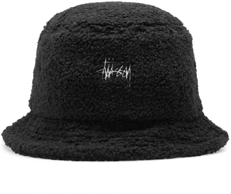 Stüssy Sherpa Bucket Hat Black Buy Stüssy Sherpa Bucket Hat Black