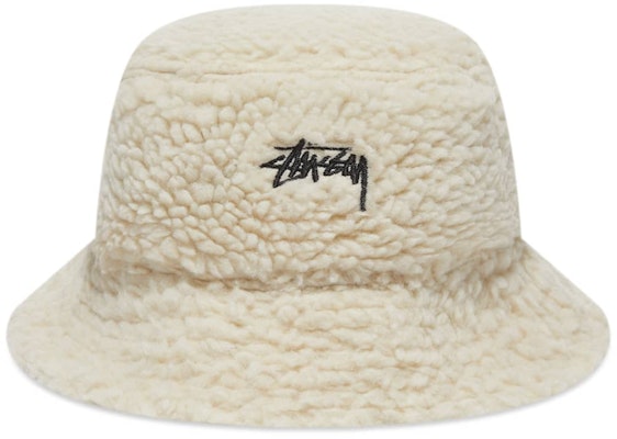 Stüssy Sherpa Bucket Hat Oatmeal Buy Stüssy Sherpa Bucket Hat Oatmeal