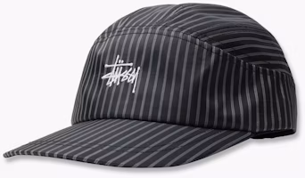 Stüssy Shirting Stripe Runner Cap Black Stüssy Shirting Stripe Runner Cap Black