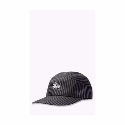 Stüssy Shirting Stripe Runner Cap Black