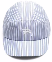 Stüssy Shirting Stripe Runner Cap Blue Stüssy Shirting Stripe Runner Cap Blue