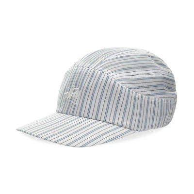 Stüssy Shirting Stripe Runner Cap White