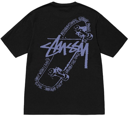 Stüssy Skate Posse Pigment Dyed Tee Black Buy Stüssy Skate Posse Pigment Dyed Tee Black
