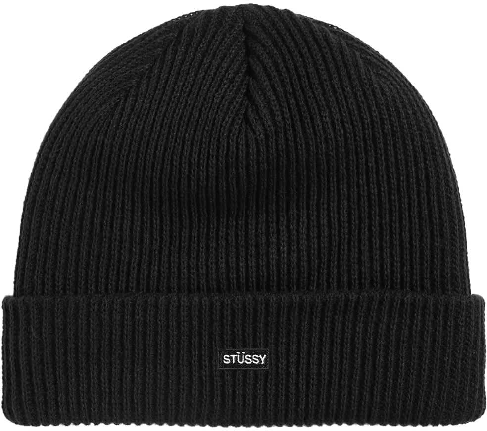 stuessy-small-patch-watchcap-beanie-black