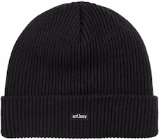 Stüssy Small Patch Watchcap Beanie Black Stüssy Small Patch Watchcap Beanie Black