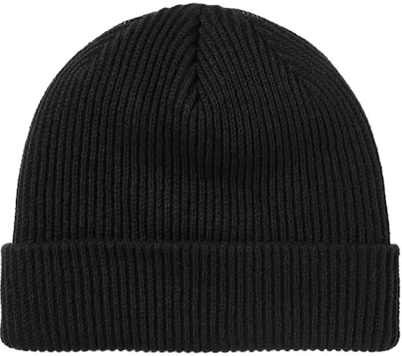 Stüssy 小贴花黑色针织帽 Order Stüssy 小贴花黑色针织帽