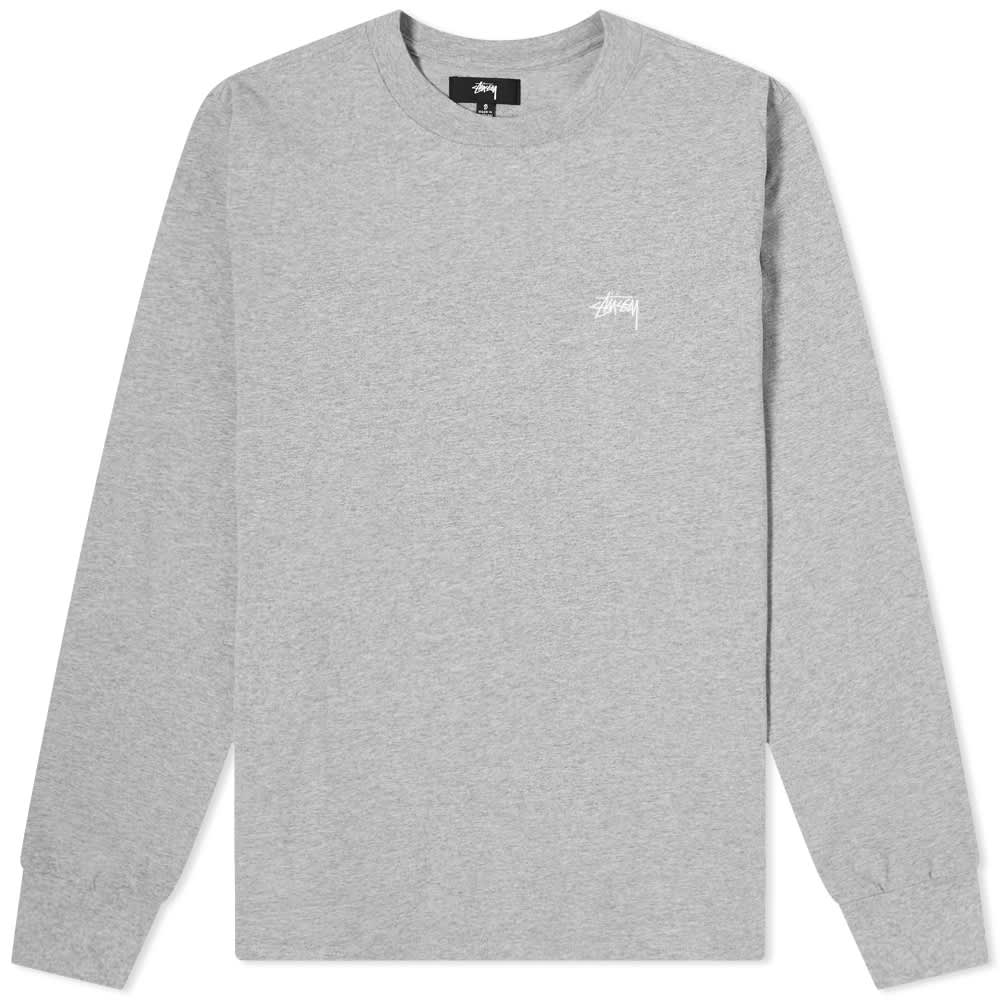 Buy Stüssy 光滑标志长袖T恤 灰色