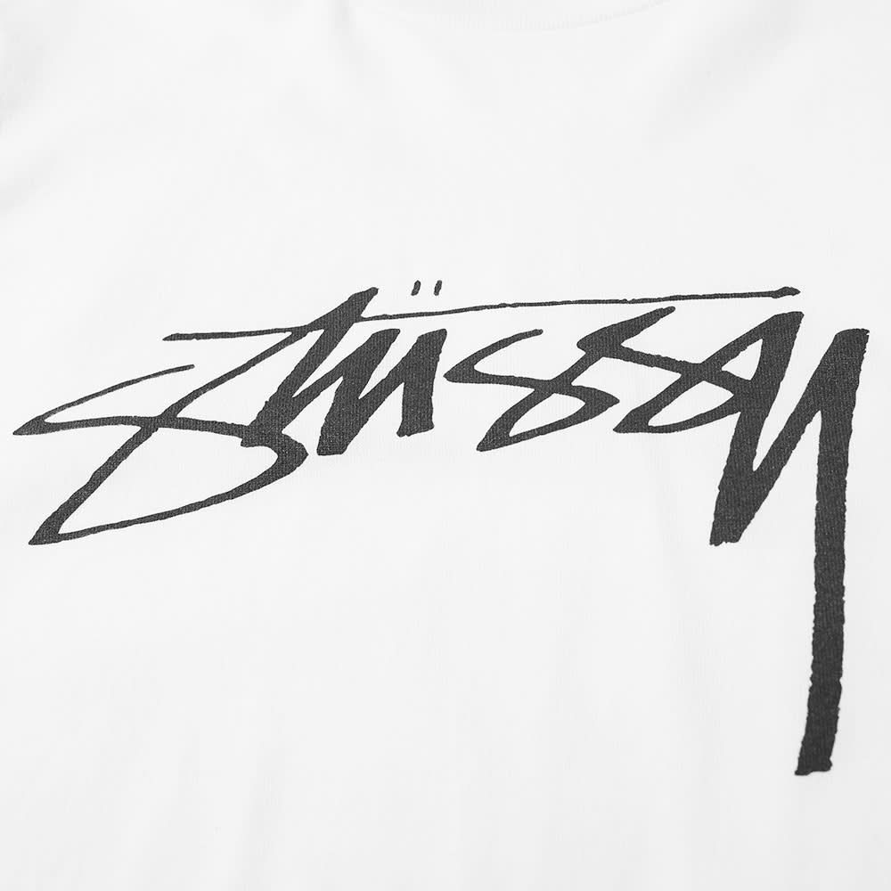 Order Stüssy 白色平滑Logo长袖T恤